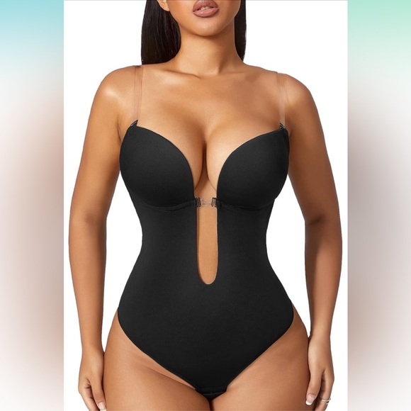 Tops - NEW Backless U Plunge Thong Bodysuit Shapewear